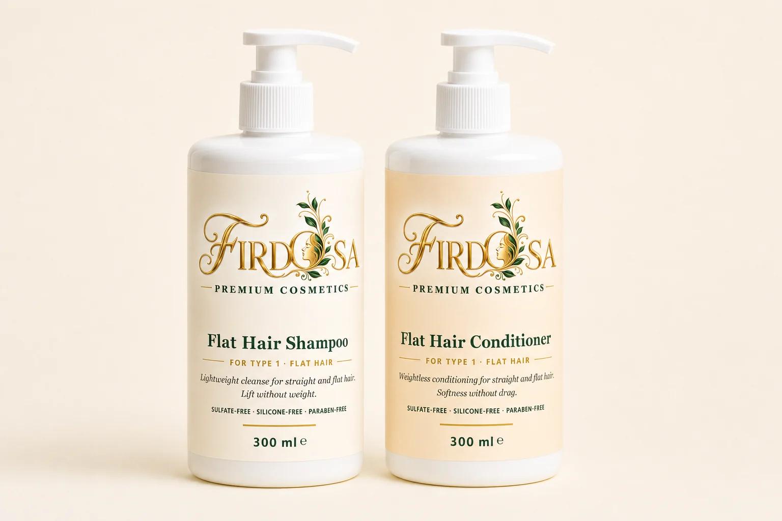 Flat Hair shampoo and conditioner