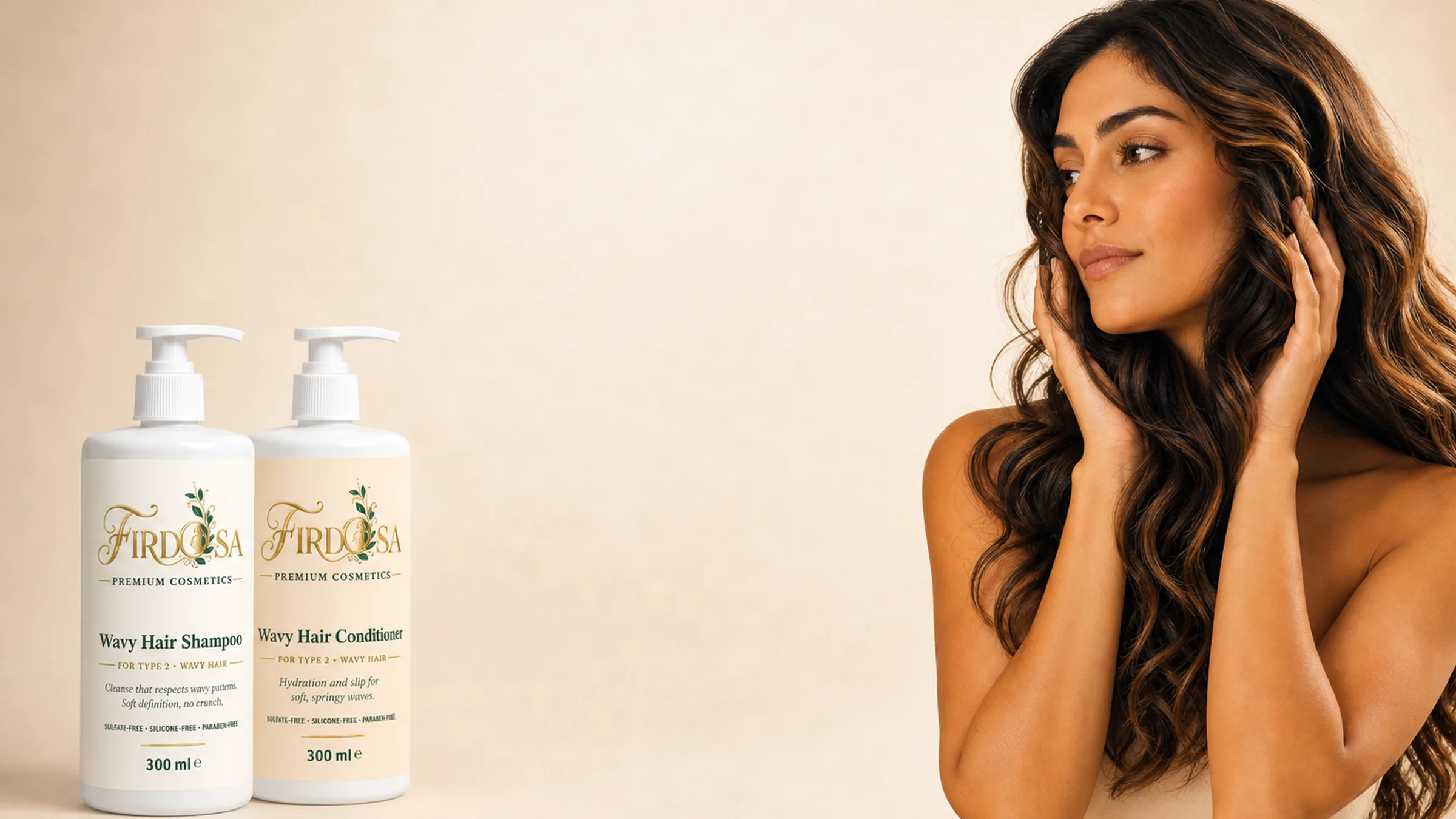 Wavy hair care — Firdosa shampoo and conditioner